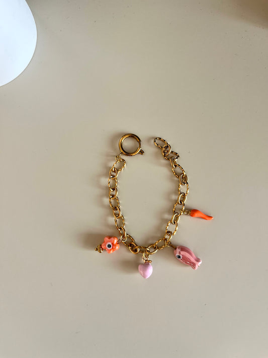 Bracelet poisson rose