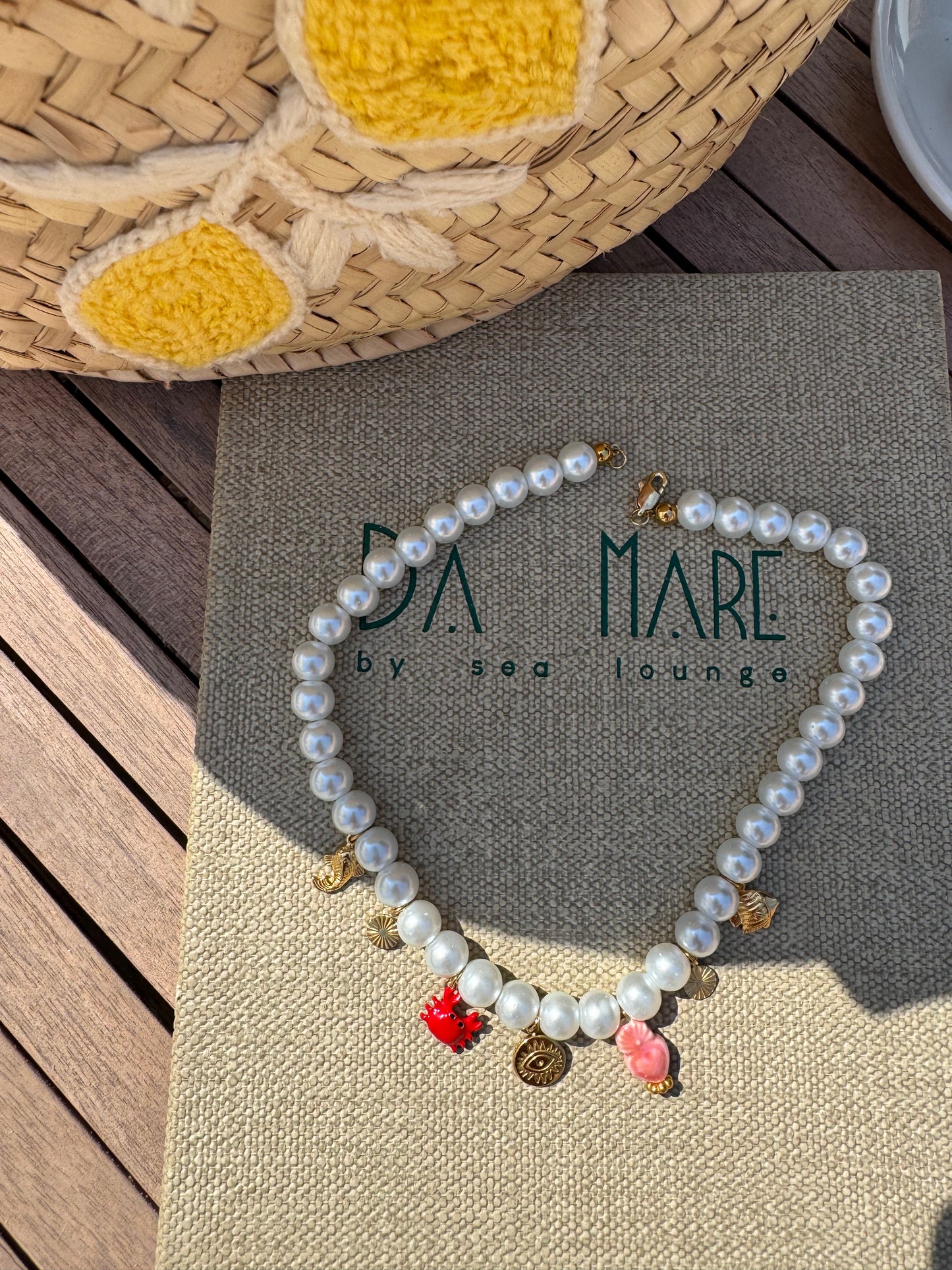 Collier en perle œil