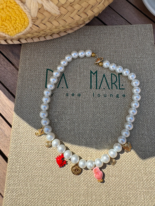 Collier en perle œil
