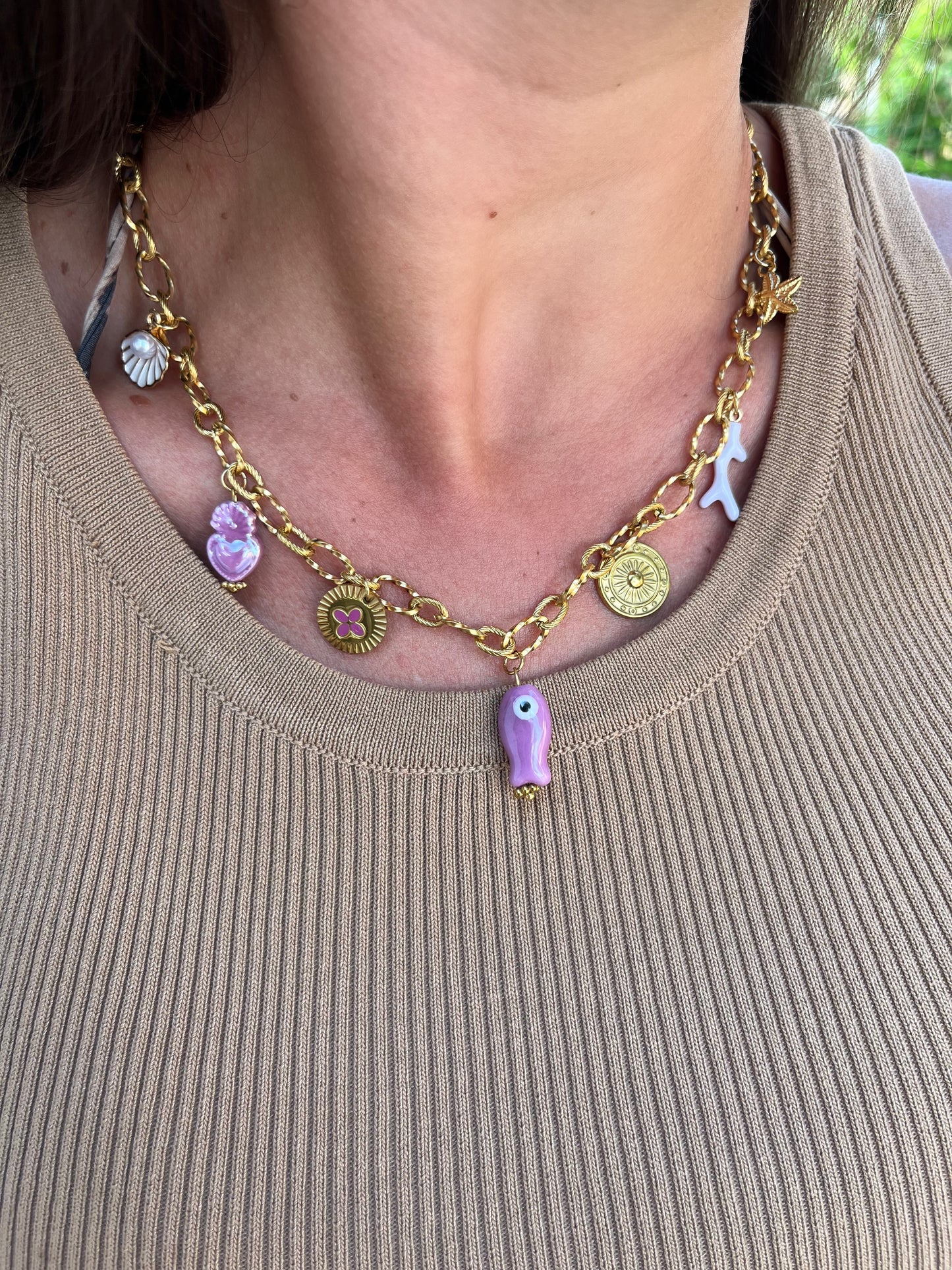 Collier poisson violet