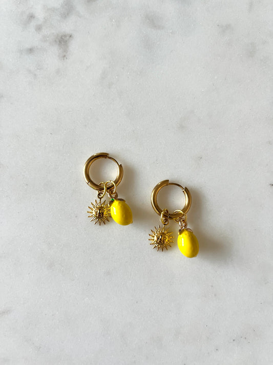 Boucles d'oreilles Lemon