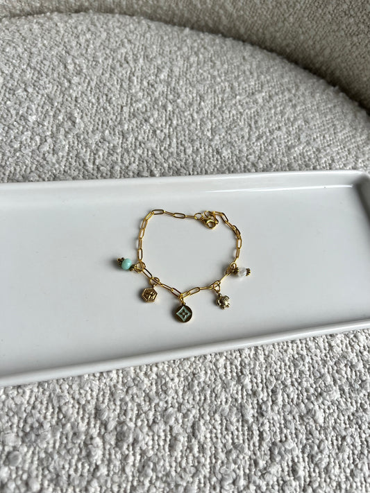 Bracelet en éclat bleu