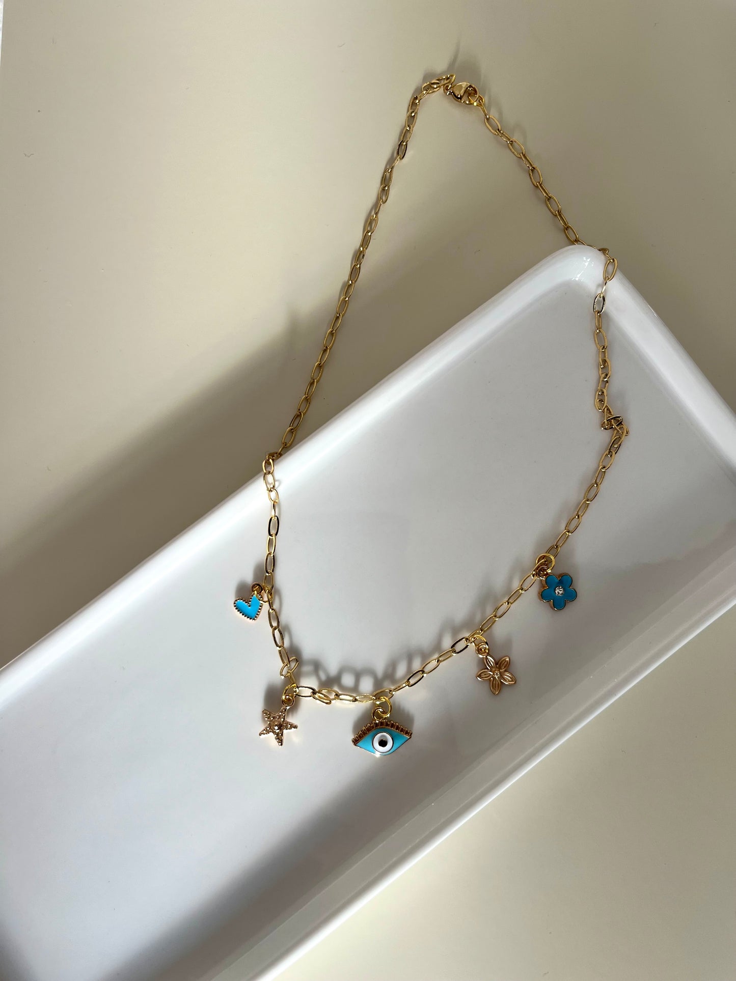Collier œil bleu