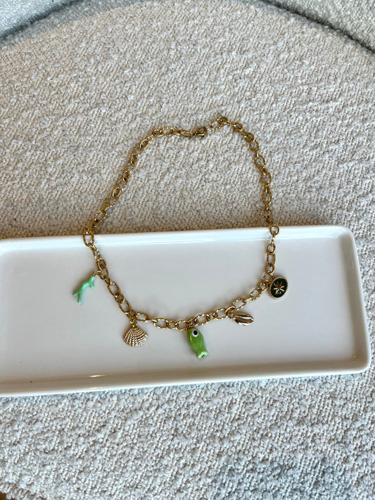 Collier poisson vert