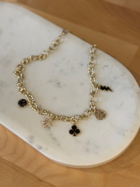 Collier Black Spark