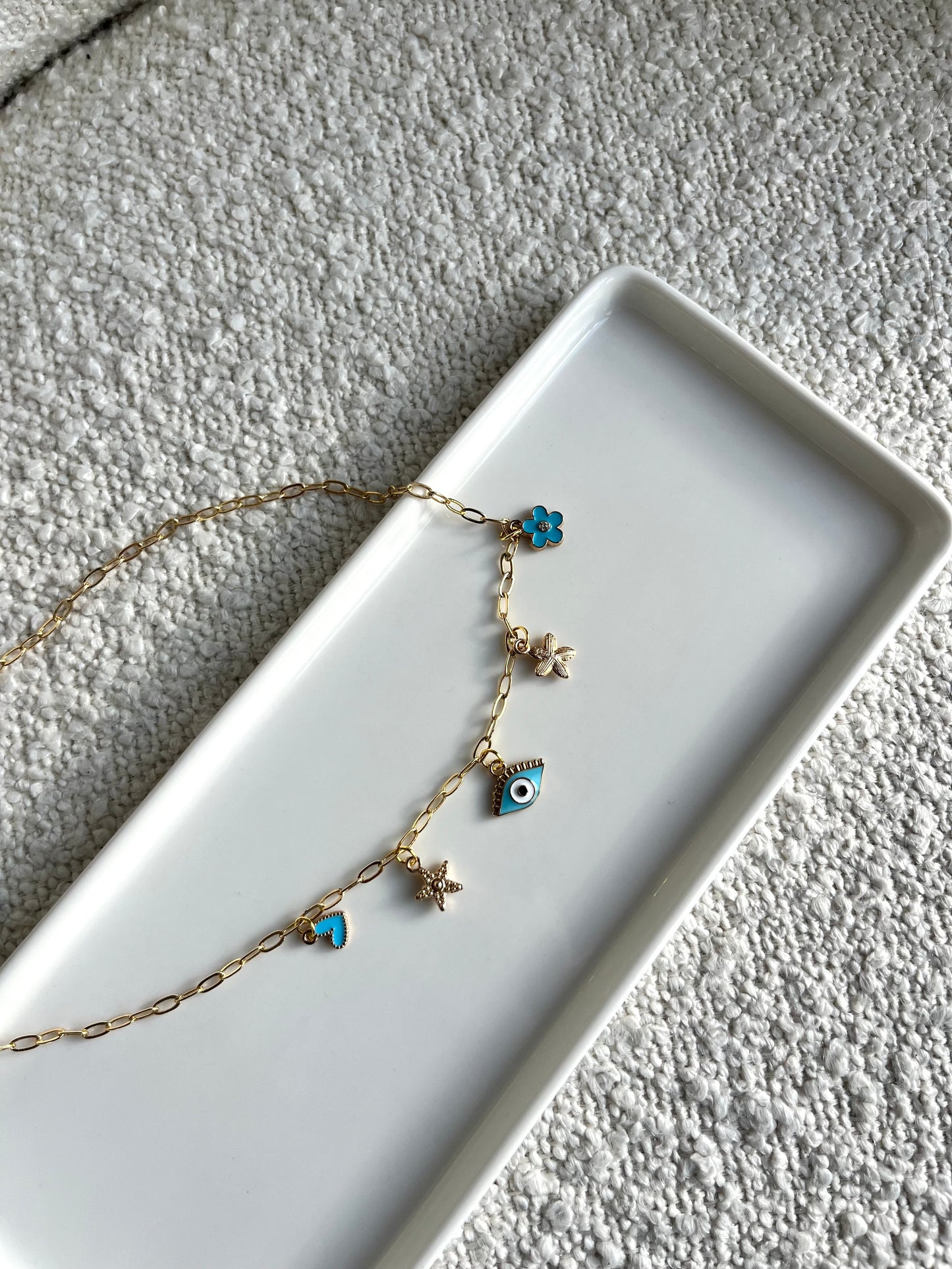 Collier œil bleu