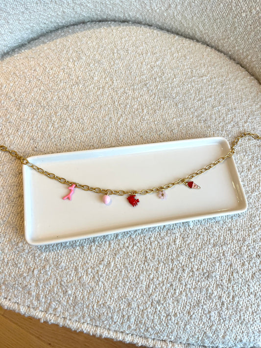Collier crabe rouge