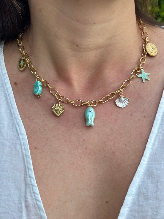 Collier Blue Thaï