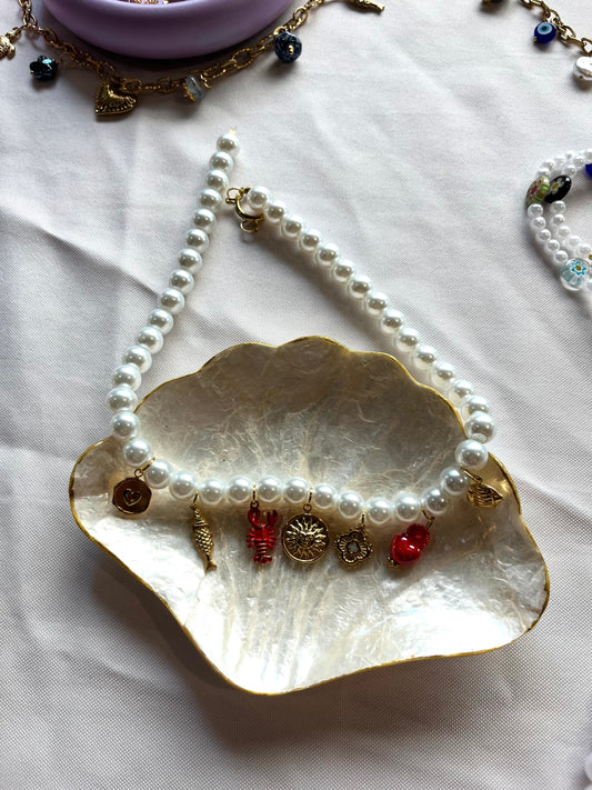 Collier en perles soleil