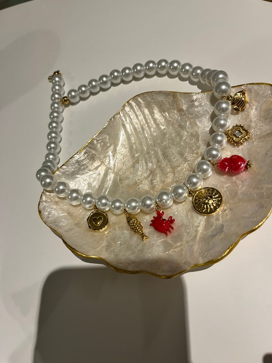 Collier en perles Crabe
